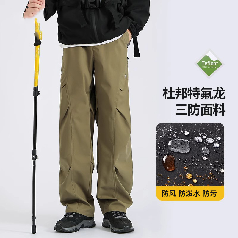 アウトドア3in1テフロン加工ジャケットパンツ 男女兼用 ソフトシェルパンツ 防風防水保温 3WAYスキーパンツ ワークパンツ|undefined