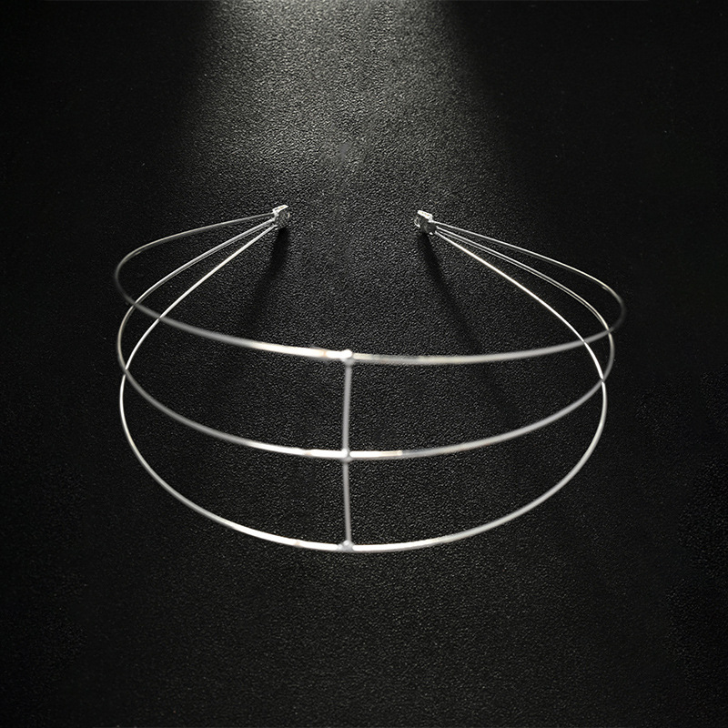 Amazon venta caliente multi-capas aro de cabello metal retro tocado de cabello accesorios simples para mujeres aro de cabello