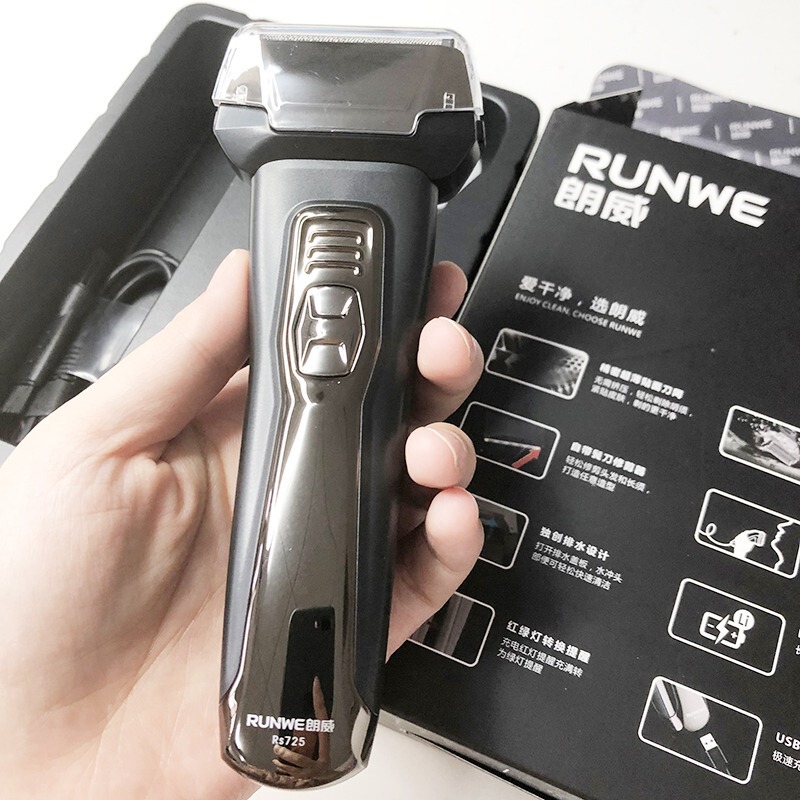 Longway Reciprocating Dual-Use Electric Shaver Rs725 High Power 5W Full-Body Water Wash Razor with Repair Sideburn Knife