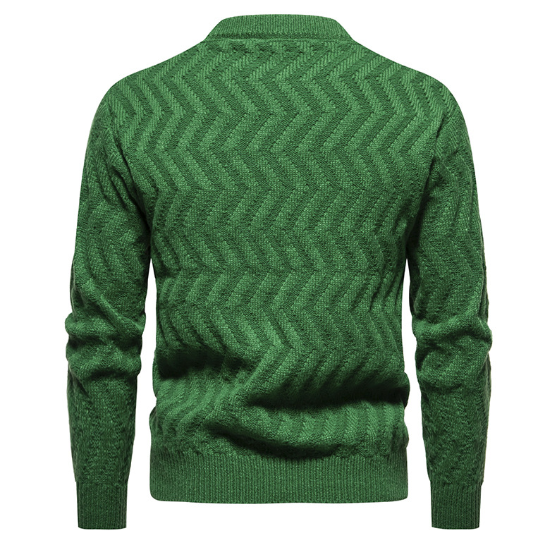 Women's Sweater Twisted Flower Round Neck Solid Colour Pullover_voghion.com