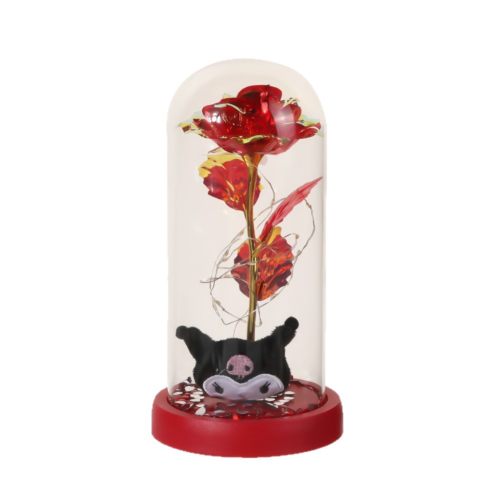 Hermosas flores de la eternidad de Kolomi, rosas de San Valentín, regalos creativos transfronterizos, pequeños regalos de vidrio para novia