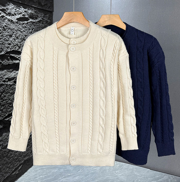 Herren Strickjacke Im Lagenlook Für Herbst Und Winter_voghion.com