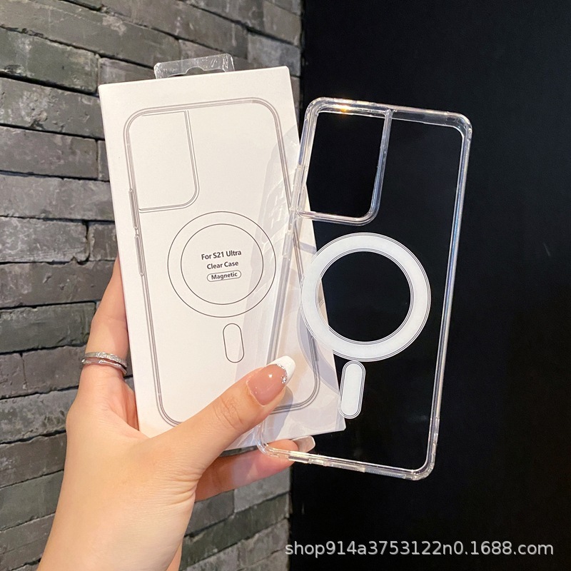 SAM Samsung Z Flip7 磁気電話ケース MagSafe 折りたたみ透明 Z Fold5 落下防止保護カバーに適しています。|undefined