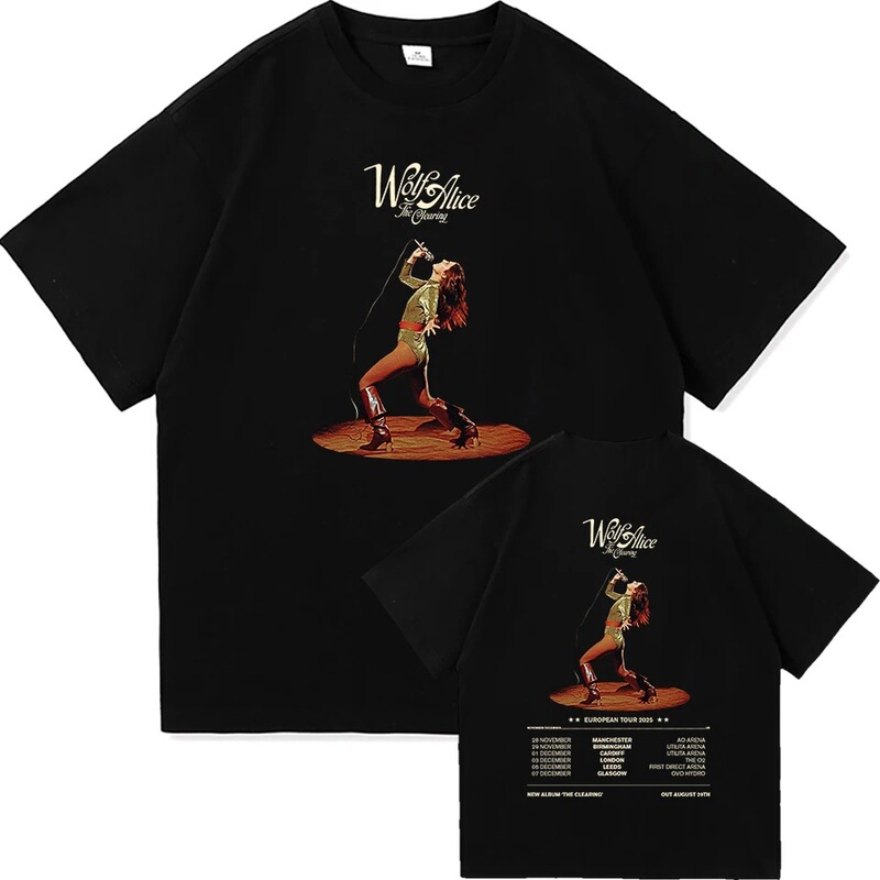 【European Size Cotton T-Shirt】Wolf Alice's Cleaning Journey 2025 T-Shirt Unisex Clothing Retro Harajuku High Quality