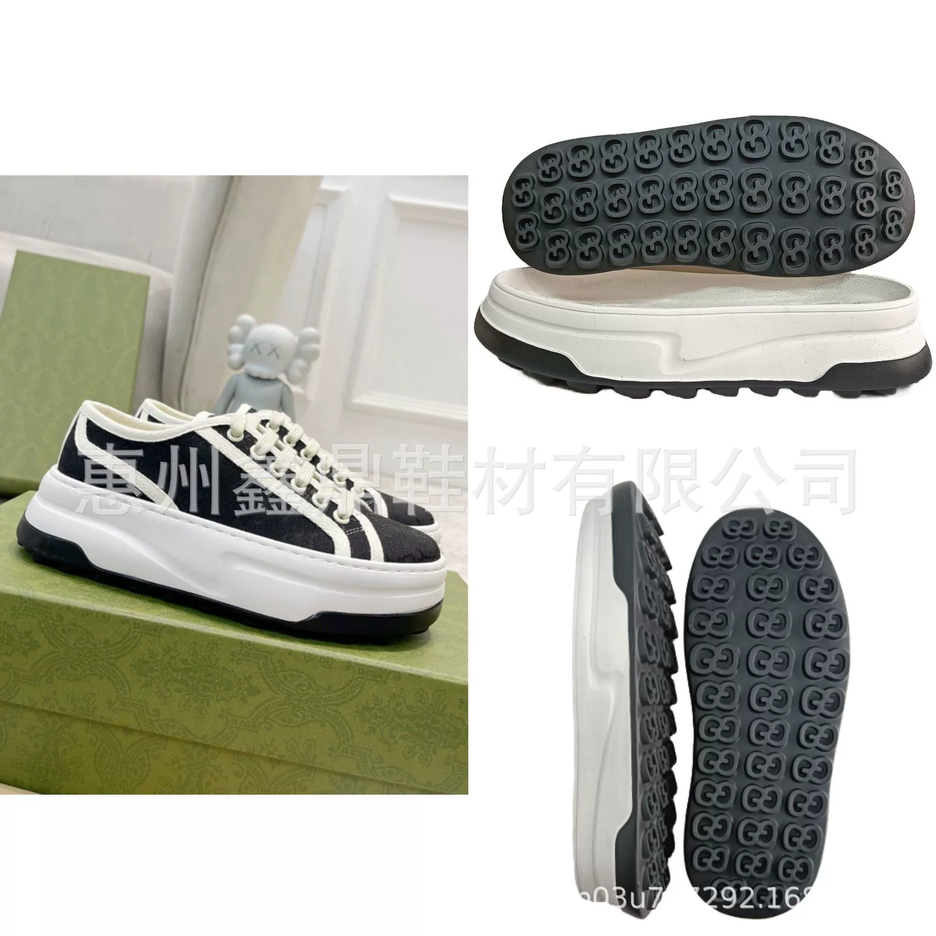 Фабрика прямых продаж новый двухцветный резиновый пузырьковый фон повседневный спорт ретро толстый подошва для кексов