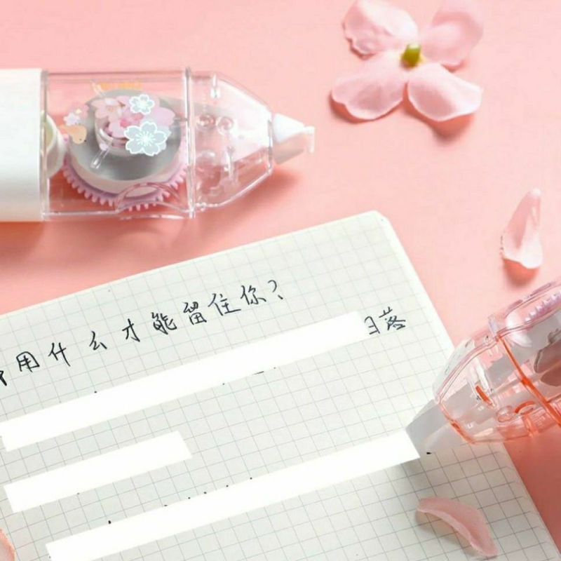 デリ 71540 修正テープ 桜 かわいい 女の子 ポータブル フレッシュ修正テープ 学生用 大容量修正液|undefined