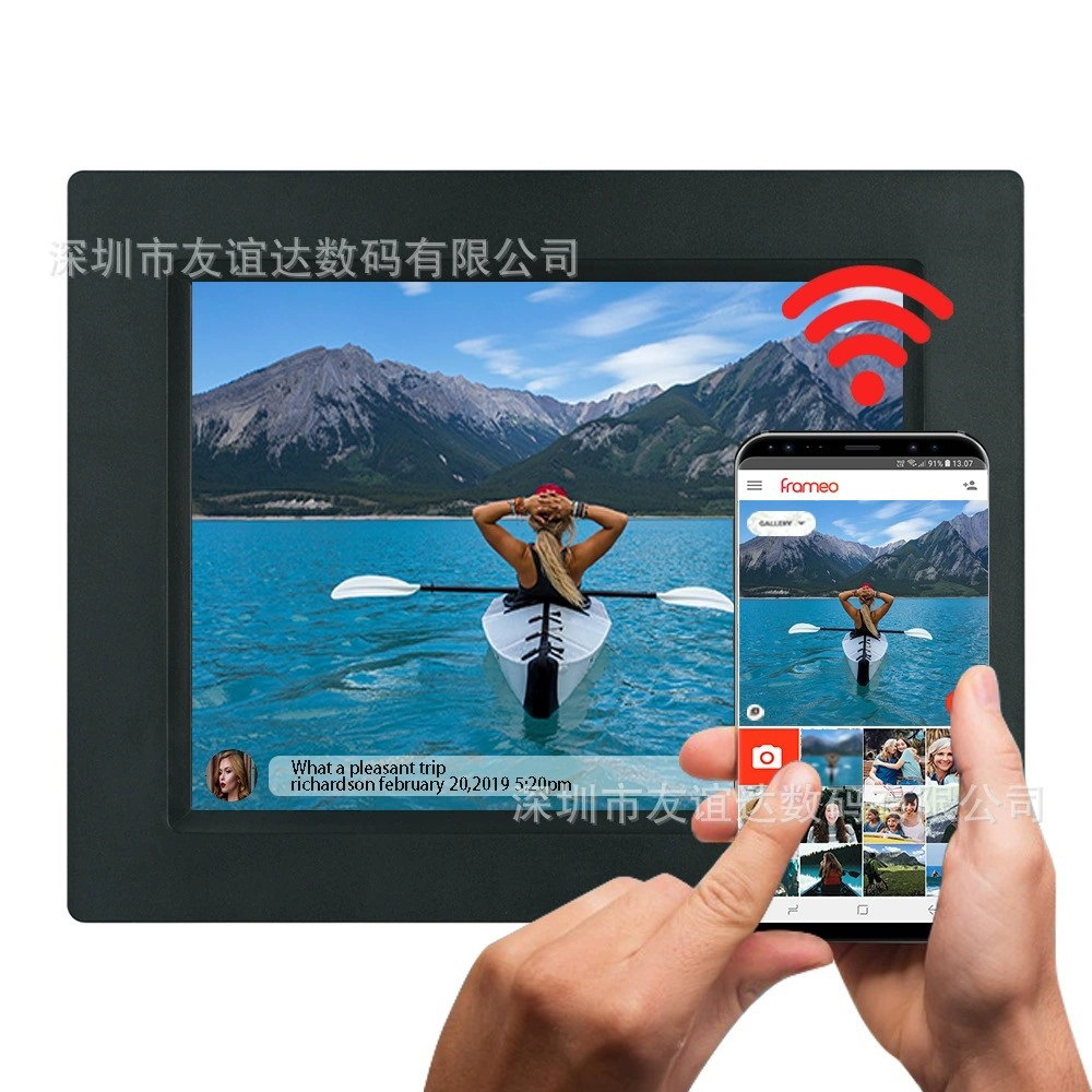 8.7寸云相框WiFi数码相框触屏电子相册Frameo手机视频图片传输