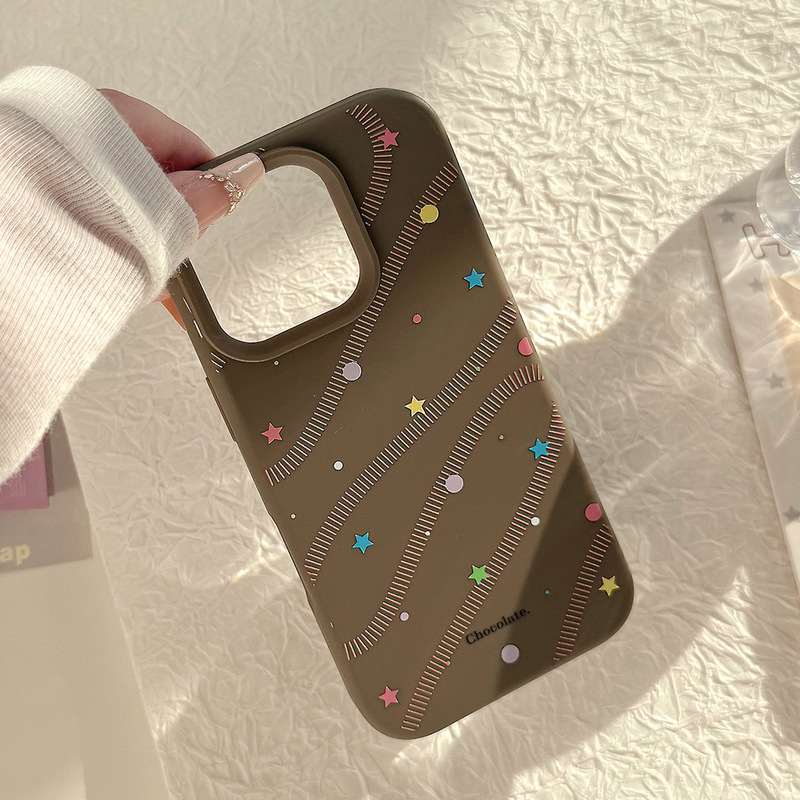 【塔下】复古彩色波点星iphone17pro max手机壳苹果16秋冬14pro软|undefined