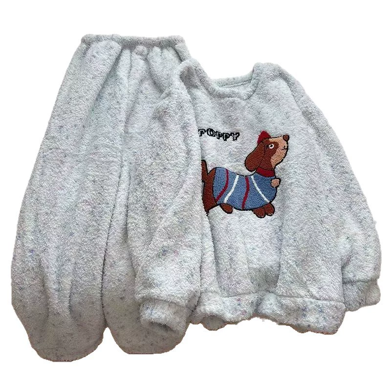 Пижамный набор Coral Velvet, фланелевая и полувельветовая отделка, женская демисезонная, 2025