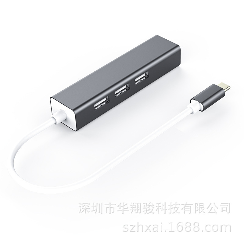 100M有線ネットワークカードHUB USB typecインターフェースデスクトップ高速伝送|undefined