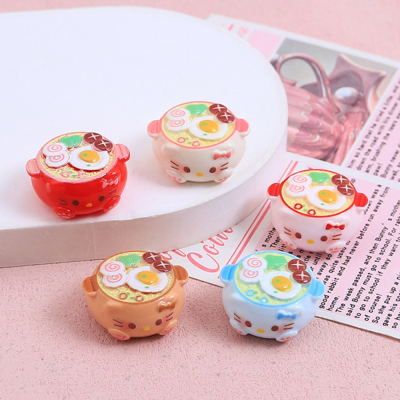 アニメ立体豪華泡麺ボウルかわいいdiyクリーム樹脂アクセサリーアクセサリー材料卸売り|undefined
