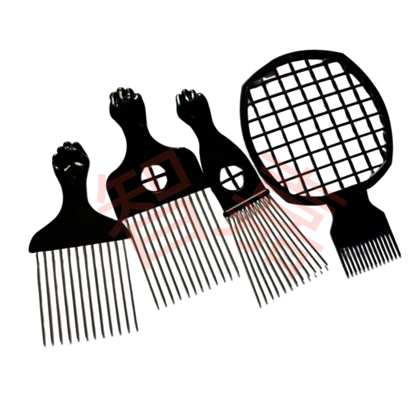 Fuente oval agujero negro rizador de pelo guante esponja negro fábrica de esponja caliente transfronteriza