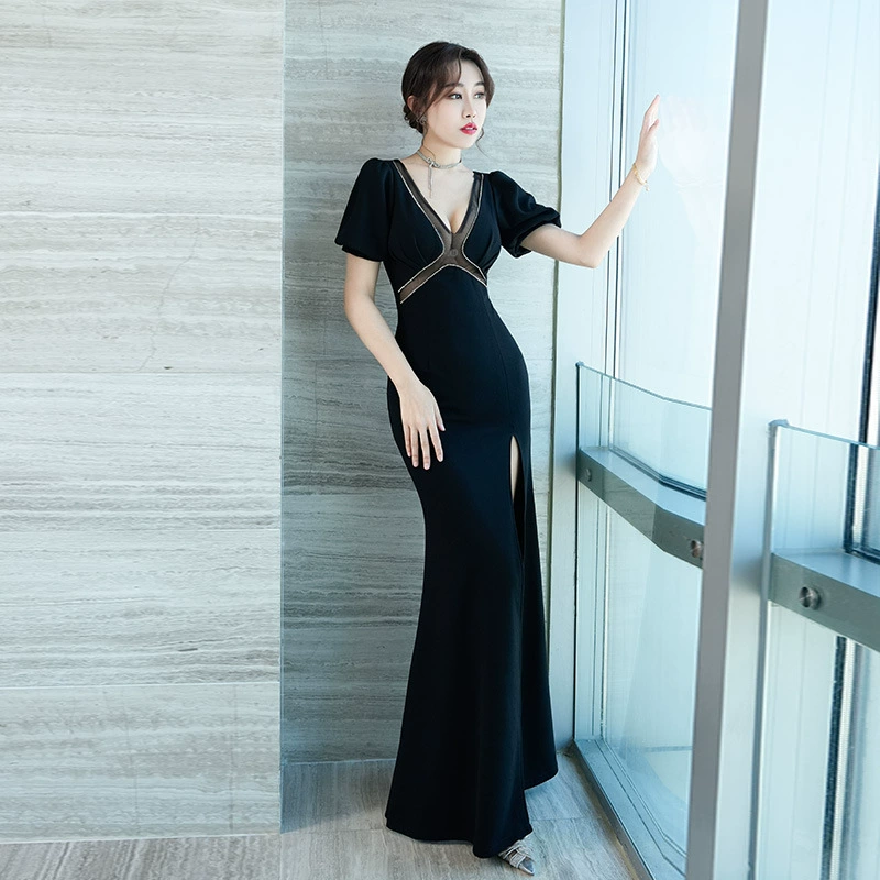 Новое вечернее платье для ночных клубов 2025 года, элитное сексуальное платье с элегантным разрезом, оптовая продажа для ночных клубов и работы, модель 2309