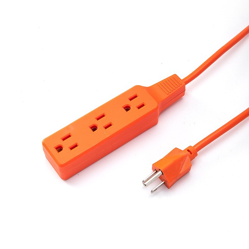 Cable de extensión de alimentación al aire libre de tres enchufes de América del Sur 3 agujeros enchufe interior de EE.UU. comercio exterior anti-shock