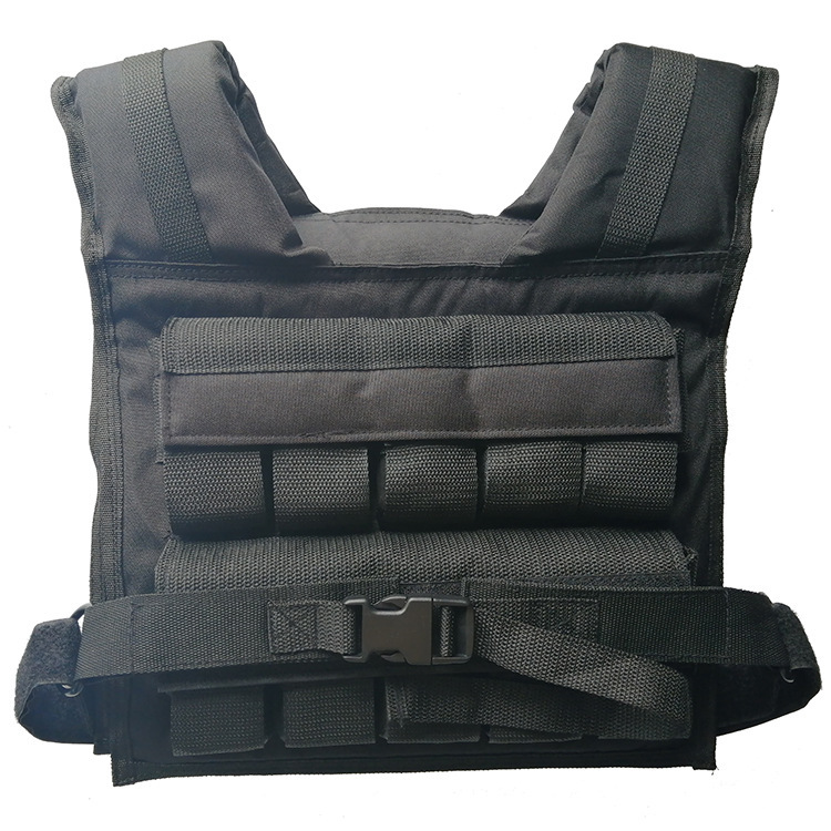 Factory sales adjustable weight iron block weight vest steel plate lead block weight-bearing clothes sandbag vest fitness vest