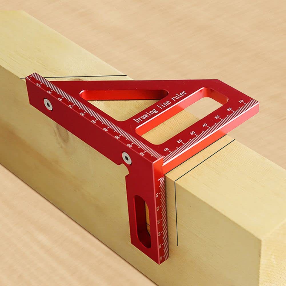 3D Multi-Angle Measuring Ruler45°90°画线尺划线尺刻度尺跨境