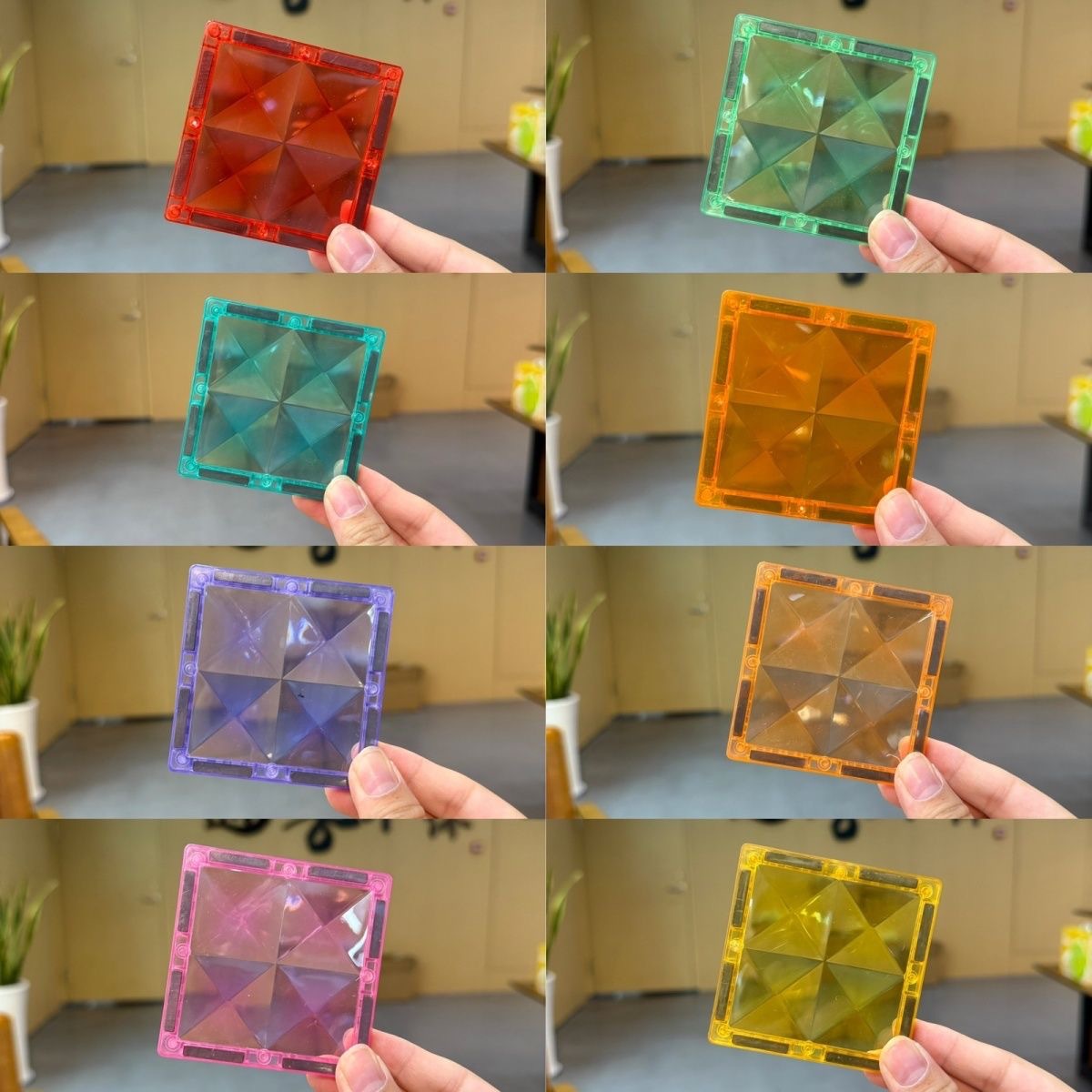 Magnetic powerful children's constructor for teaching maths