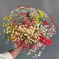 Свадебная жесткая клей-имитация искусственные цветы гипсофила ручной работы букеты для дома свадебная композиция цветы оформление украшение дома