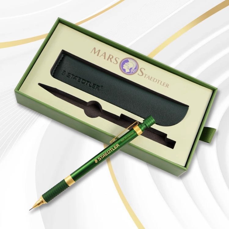 Alemania STAEDTLER Shide Lou dorado verde lápiz automático limitado 92535 estudiante 0.5 lápiz de metal