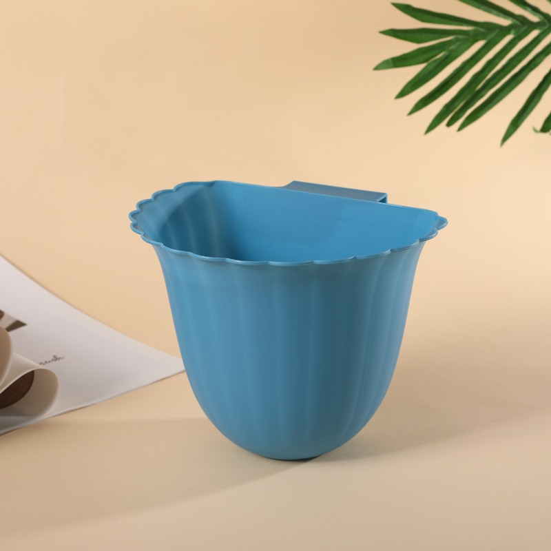 壁掛け式フラワーゴミ箱 家庭用 キッチン デスク コーヒーテーブル カウンター ゴミ処理 吊り下げ式 省力 環境に優しい|undefined