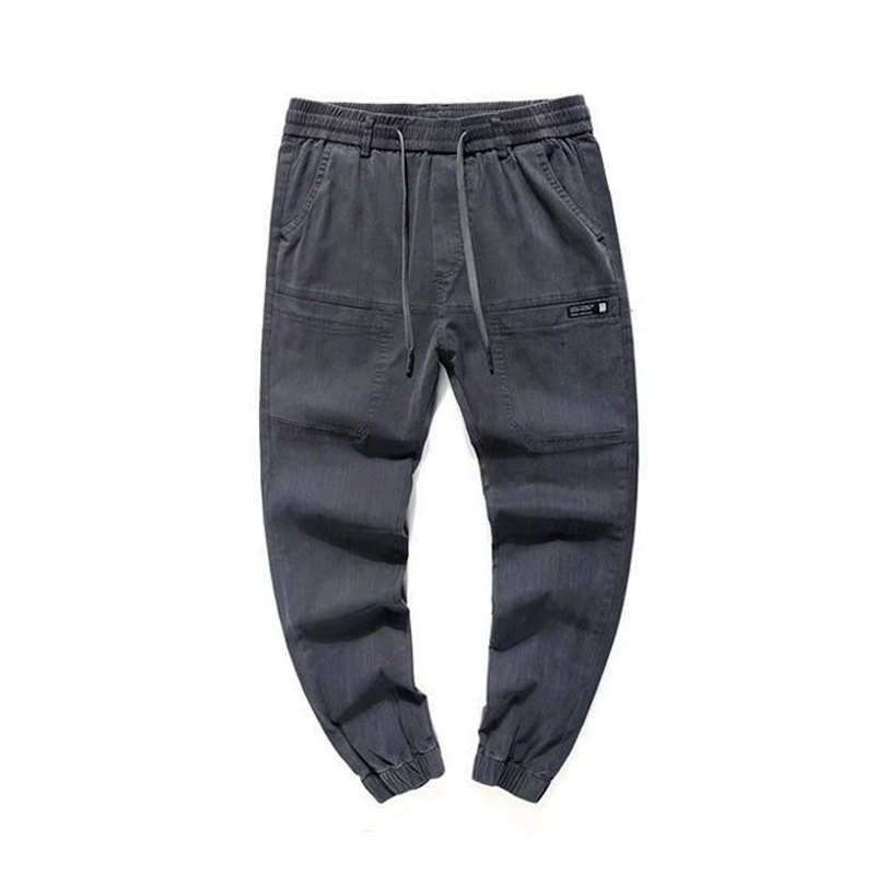 Летние джинсы, повседневные брюки, slim fit, большой размер