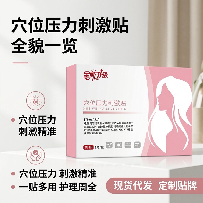 Urinary Leakage Patch 6 Patches/Box Acupoint Pressure Stimulation Patch Sports Postpartum Jumping Uncontrollable E-Commerce Private Domain Hot Sale