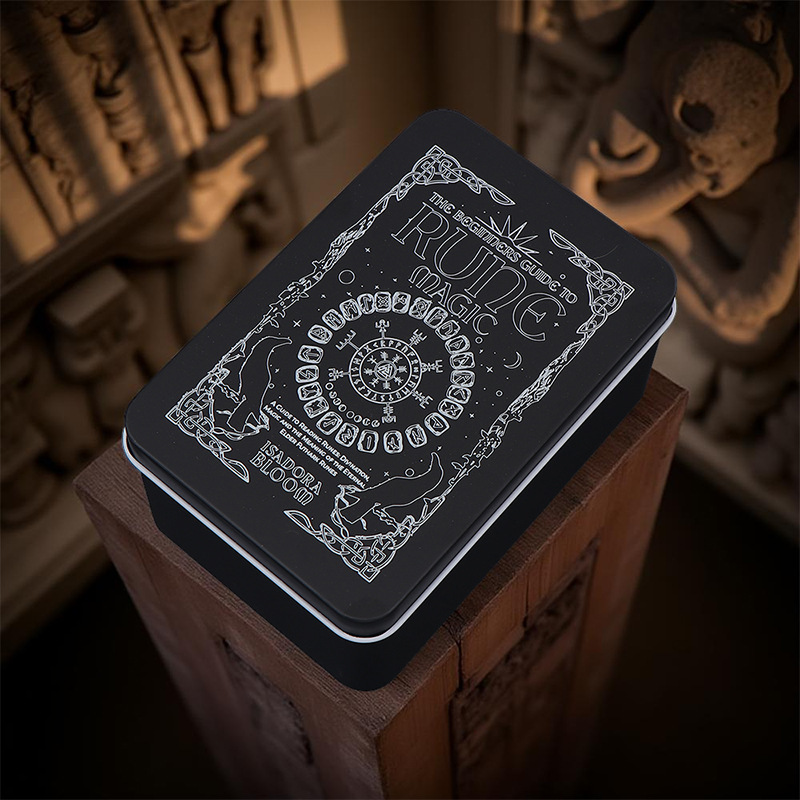 Tarot Card Storage Box Black Board Game Card Adult Leisure Party Card Cross-border Retro Tarot Card Storage
