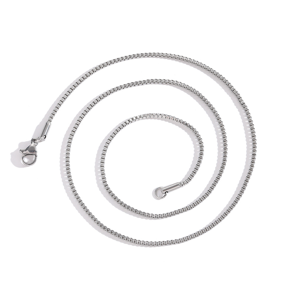 Retro Geometric Stainless Steel Plating Necklace 1 Piece