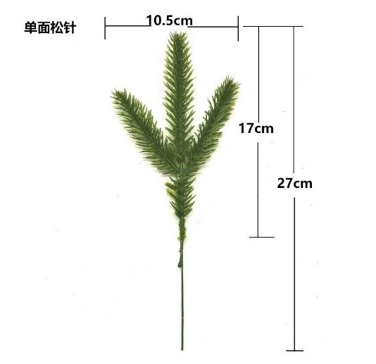 Decoraciones de Navidad hojas verdes ramas agujas de pino ramas árbol de Navidad guirnalda colgante de pared hecho a mano accesorios de bricolaje decoraciones