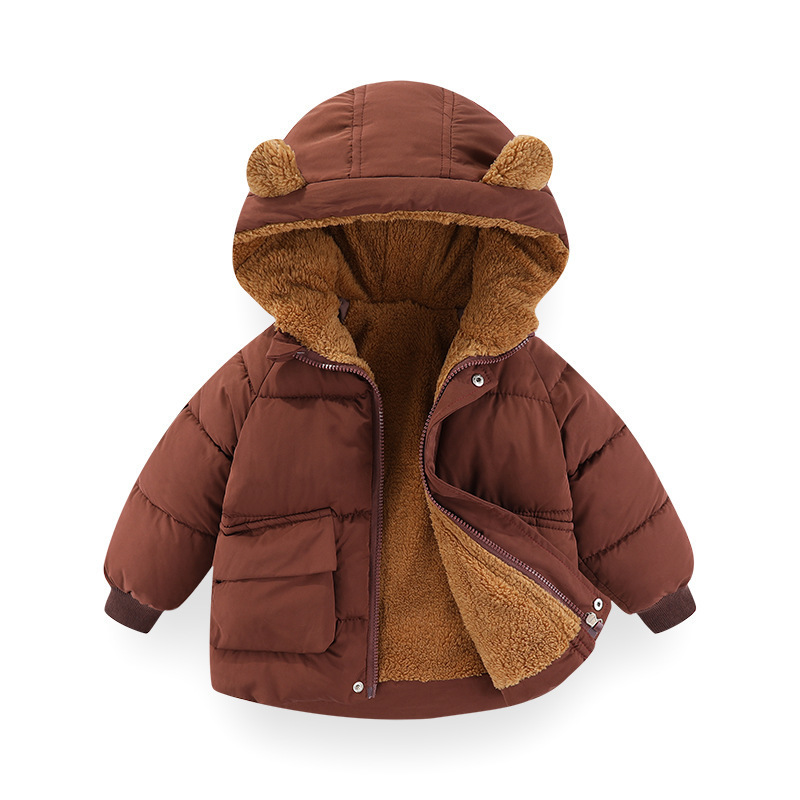 Baby plumón nuevo otoño y invierno niños plumón chaqueta de algodón para niños y niñas estilo coreano chaqueta de algodón para niños calientes