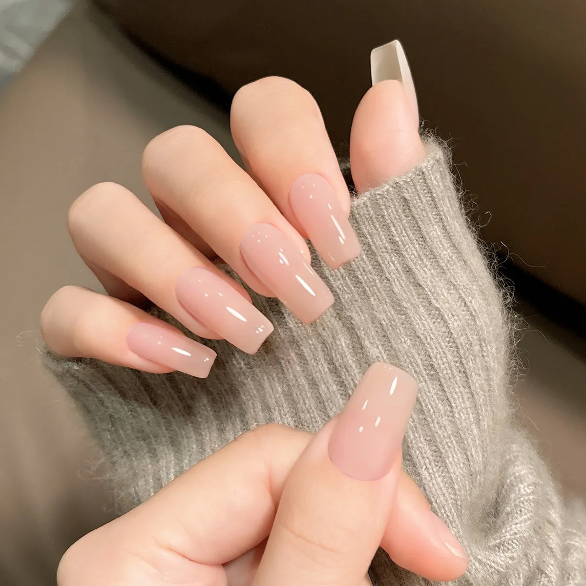 Esmalte de Uñas en Gel Canela Nude para Fototerapia y Manicura