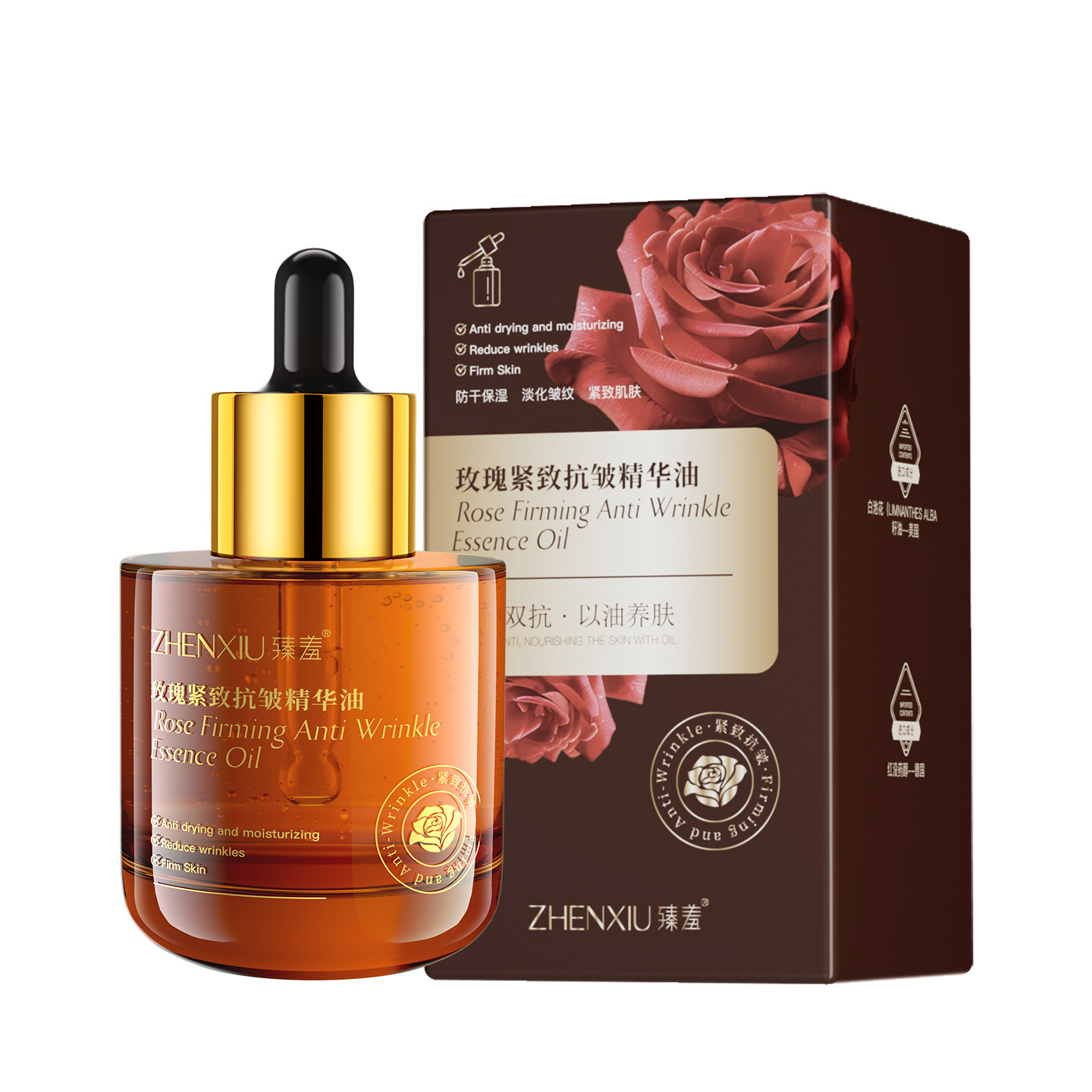 Aceite Esencial Antiarrugas de Rosa Reafirmante e Hidratante