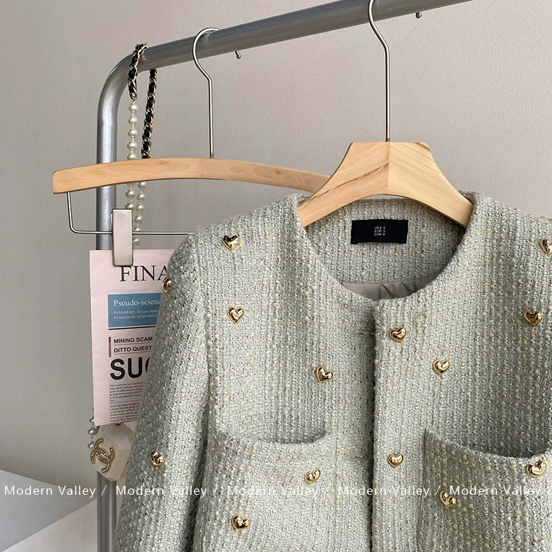 Короткая весенне-осенняя куртка, в стиле Chanel, 2023, премиум, оверсайз