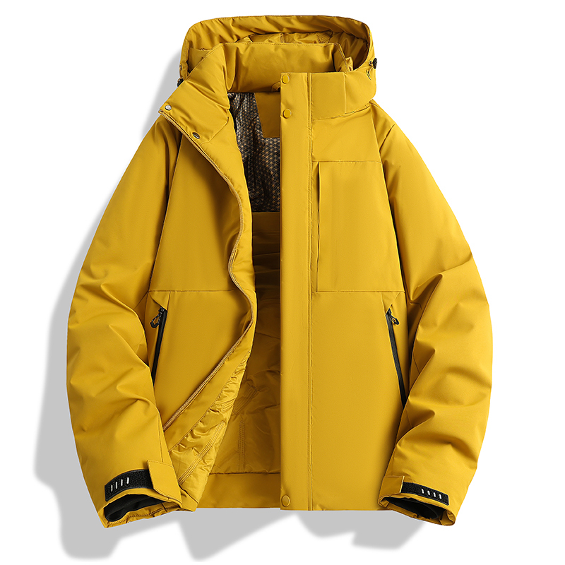 Three-In-One Jacket for Men and Women, Detachable Warm, Windproof and Waterproof Outdoor Mountaineering Jacket, Couple's Hooded Jacket