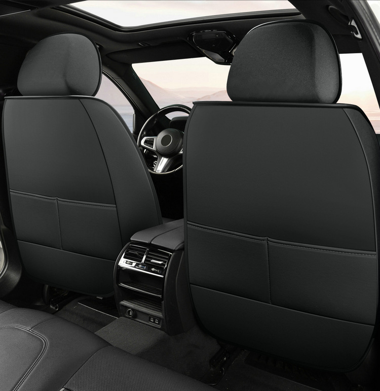25 Car Seat Cushions Wholesale Accessible Luxury High-End Steering Wheel Cover Car All-Season Universal Full Leather Seat Cushion Cover