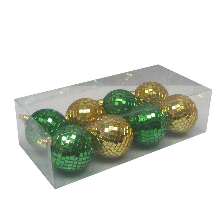 Fábrica en stock decorativo de Navidad bola de cristal adornos llavero BOLA DE ESPEJO 3CM-6CM
