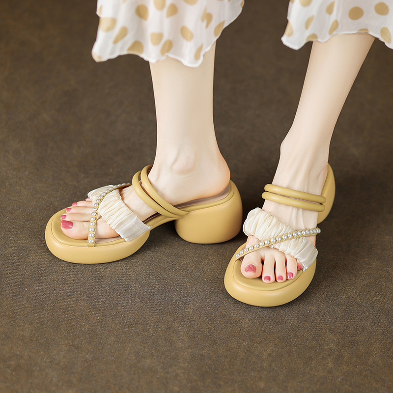 Comfortable mesh fashionable trend sandals platform