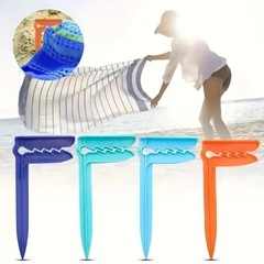 海辺のビーチマット固定クリップバスタオルクリッププラスチックタオルクリップ屋外ピクニックマット固定器防風テントクリップ