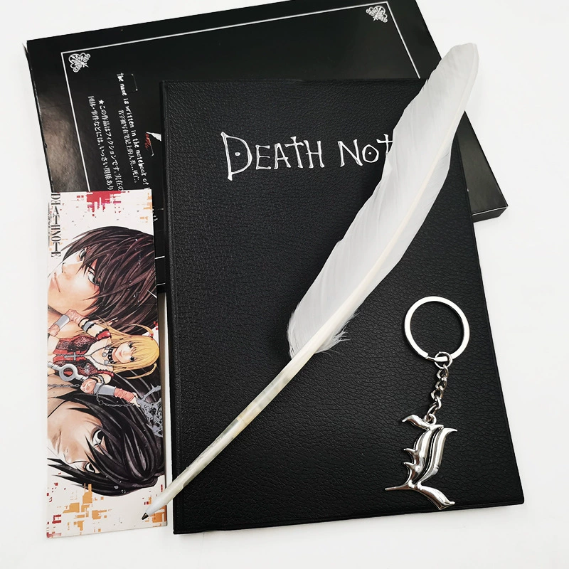 Аниме Death Notes L ожерелье Ryuk брелок ручка-перо ночь Бог Yue оптовая подарочная коробка