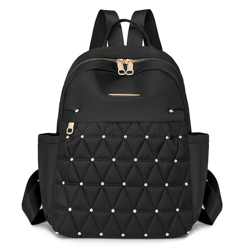 Mochila de Nailon para Mujer, Nueva Moda 2025, Mochila Acolchada para Mujer, Estilo Coreano, Versátil, Gran Capacidad, Mochila de Viaje