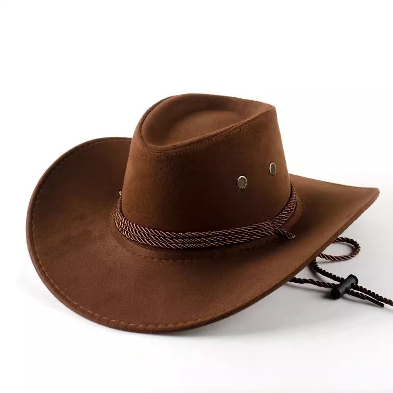Western Cowboy Hat, American Retro Style Sun Hat, Summer Sun Protection Travel Hat, Sichuan-Xizang Travel, Xinjiang-Xizang