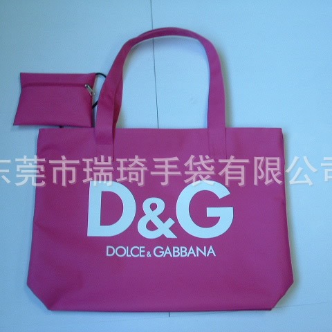 厂家供应420D涤纶环保手提折叠购物袋 促销礼品包装袋出口
