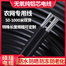 户外铝线国标电线家用2/3芯6 10 16 25平方电缆架空平行集束导线