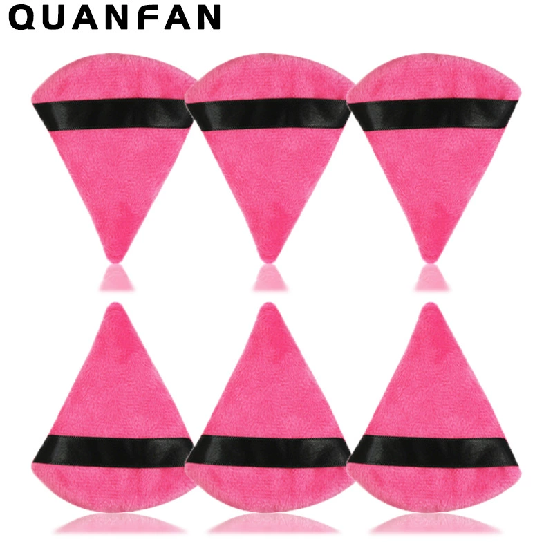 Triangle, loose powder for contouring, cosmetic sponge
