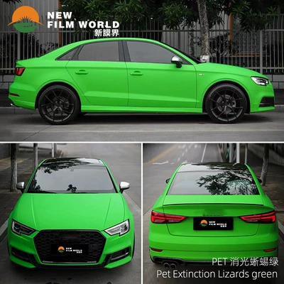 Automotive Film – Car color change film factory - matte-lizard-green
