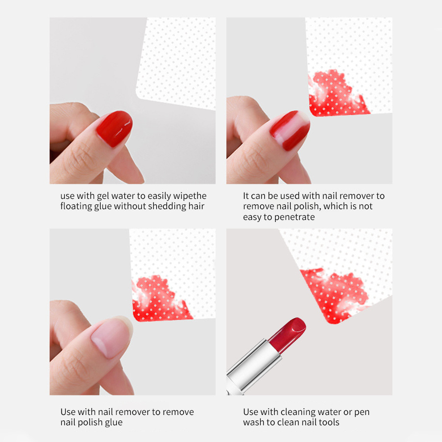 Botella de pegamento de uñas limpieza de la boca pieza de algodón Injerto de pestañas belleza de uñas suministros de herramientas de pestañas paño de limpieza Toalla de uñas