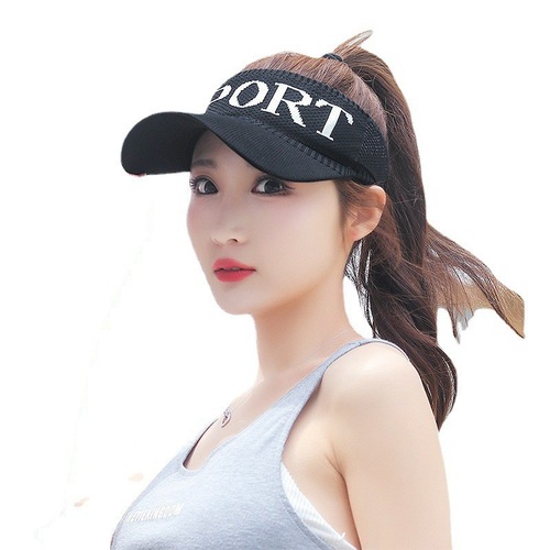 Summer Sun Hat, Empty Top, Korean Style Knitted Baseball Cap, Outdoor Sports Sun Hat