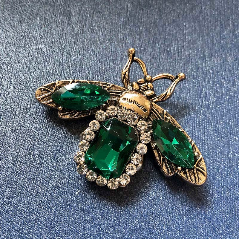 Fashionable brooch, retro protective underware lapel pin, classic suit, accessory, pest control