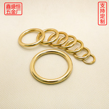 黄铜实心无缝铜环铜圈钥匙圆环皮包拉环圈箱包皮具五金配优惠批发