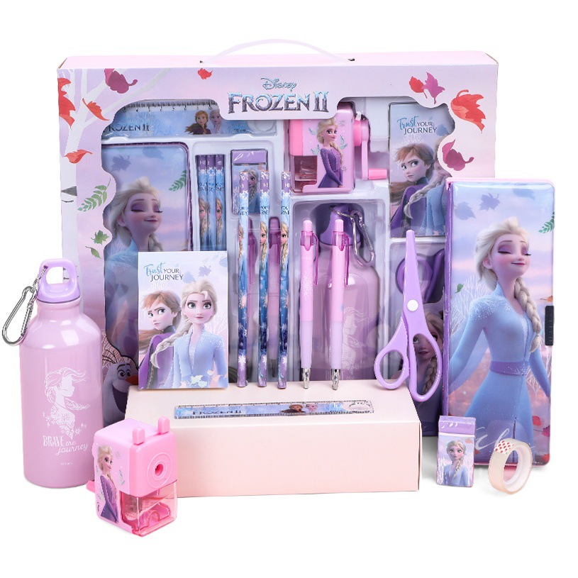 Conjunto de papelería auténtico, caja de regalo para estudiantes de primaria, regalo de regreso a la escuela, premio para el Día de los niños, caja de regalo de cumpleaños